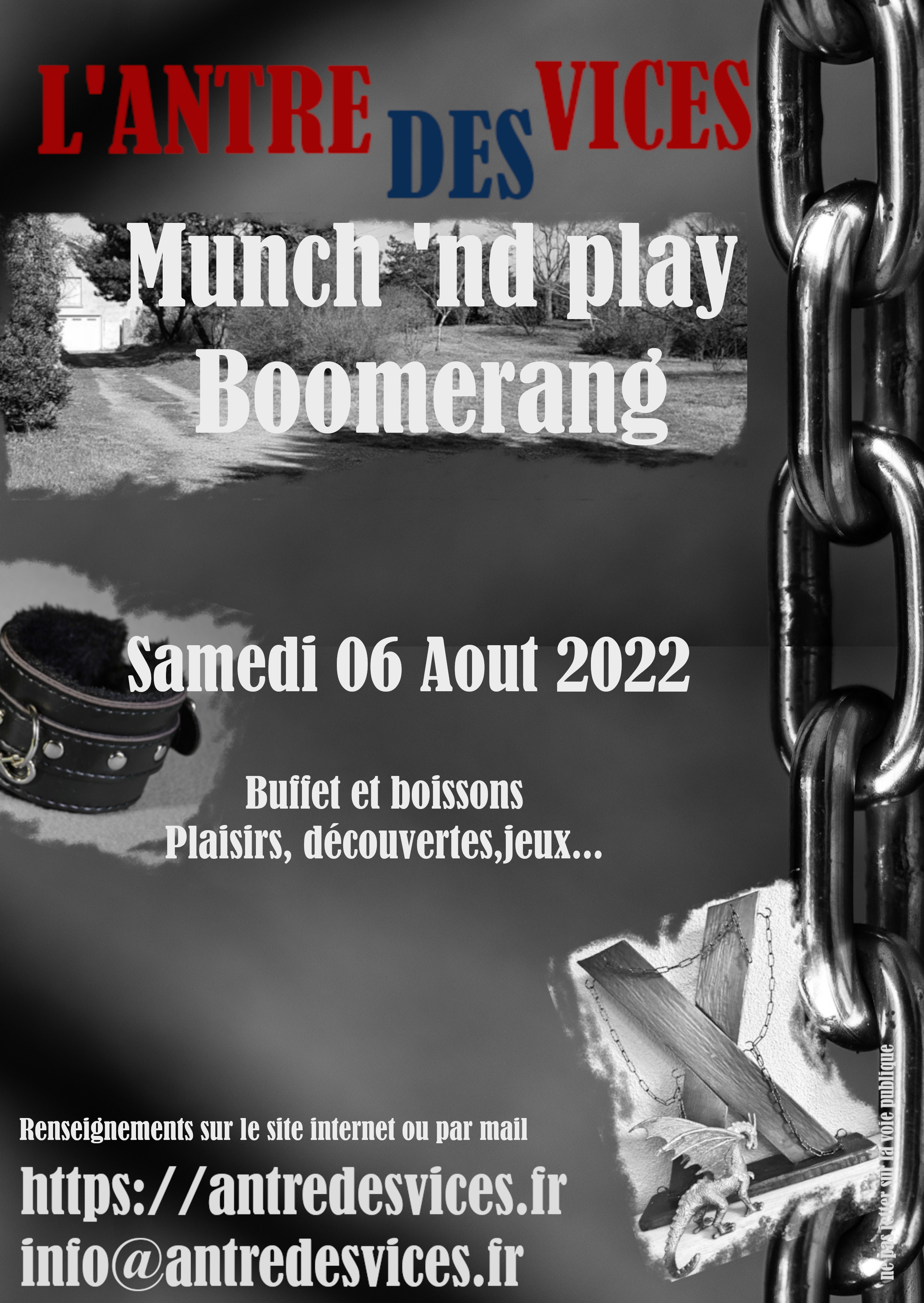 flyer boomerang à l'Antre Des Vices